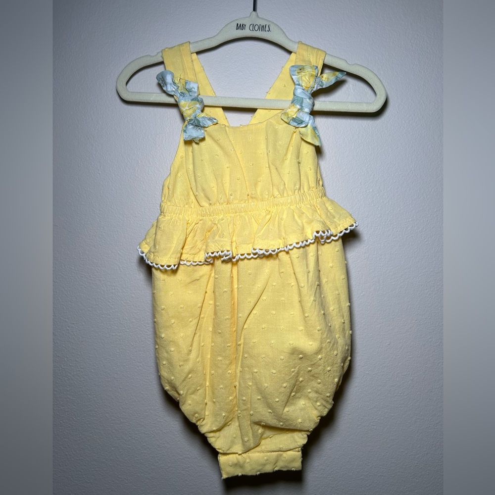 Yellow Tommy Bahama Baby Girl Romper Size 6-9 Months
